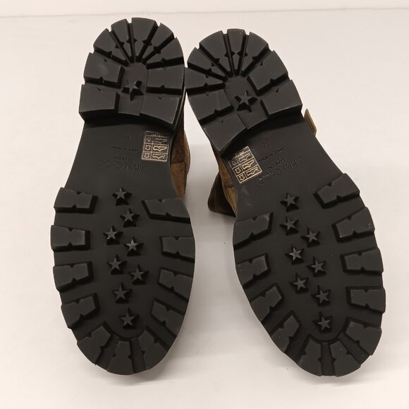 Jimmy Choo Women's Youth II Caper Green Suede Ankle Boots - EU36/US6 - Picture 15 of 16